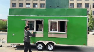 Trailer de comida móvel personalizado em conformidade com DOT com equipamento de cozinha completo para café, tacos e comida rápida