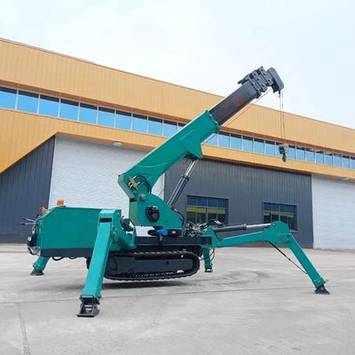 Guindaste móvel versátil para obras de construção 10T 12T Mini guindaste aranha