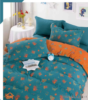 Set de roupa de cama de algodão completo, cobertor de cobertor, tecido Jacquard, tamanho personalizado