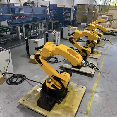 Braço robótico industrial de 6 eixos com 10 kg de carga útil e alcance de 1700 mm, soldagem MIG em aço inoxidável, manipulador robótico de soldagem automático de 6 eixos