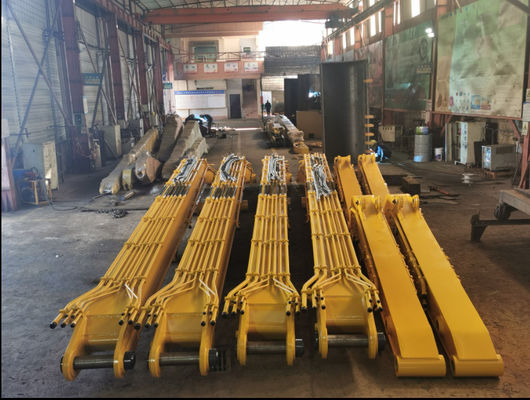 OEM 18-22m Excavador de Extensão Braço de Boom de Largo Alcance Para 20-50T Excavador de Boom Longo Personalização