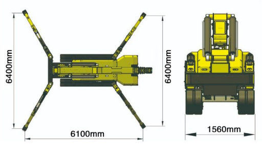 XDEM 8T 5T 3T Equipamento de elevação de guindastes telescópicos