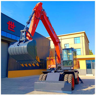 Fabrica de boa qualidade Excavadora de rodas de 18 toneladas SZL180 SHANZHONG Escavação hidráulica