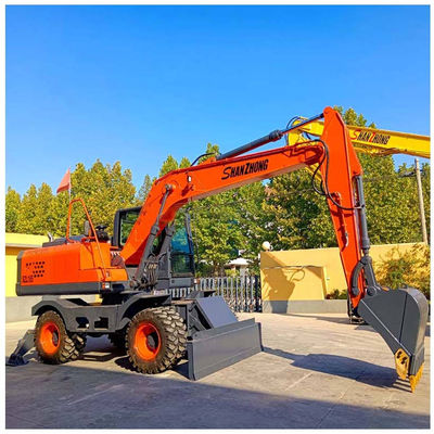 Fabrica de boa qualidade Excavadora de rodas de 18 toneladas SZL180 SHANZHONG Escavação hidráulica