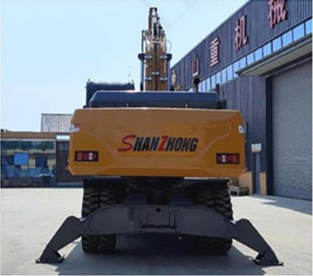 SHANZHONG Excavadora de rodas de 21 toneladas SZL215 Excavadora hidráulica
