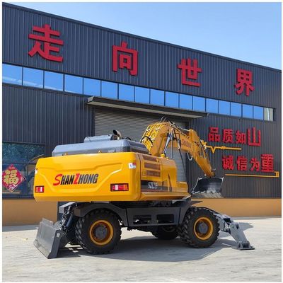 SHANZHONG Excavadora de rodas de 21 toneladas SZL215 Excavadora hidráulica