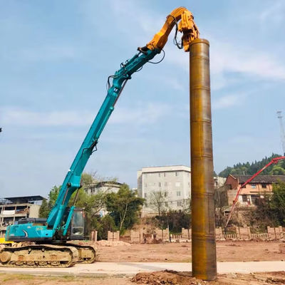 Boom de extensão de empilhamento de escavadeira de 20-60 toneladas personalizado Boom e braço com martelo para escavadeira de construção