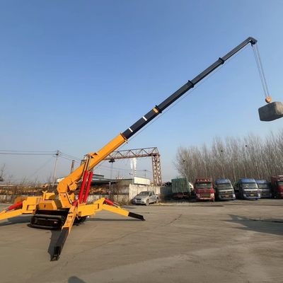Guindaste móvel versátil para obras de construção 10T 12T Mini guindaste aranha
