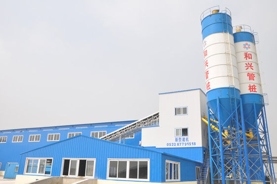 HZS60 de alta potência 60M3H 110kw Fábrica de empilhamento de concreto Fábrica de betão comercial central com misturador