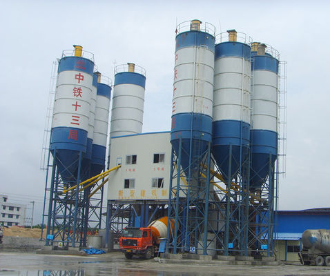 HZS60 de alta potência 60M3H 110kw Fábrica de empilhamento de concreto Fábrica de betão comercial central com misturador