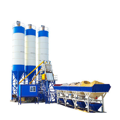 HZS60 de alta potência 60M3H 110kw Fábrica de empilhamento de concreto Fábrica de betão comercial central com misturador