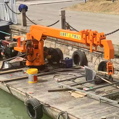 XDEM Guindastes flutuantes Guindastes telescópicos fixos para navios e barcos de pesca a partir do cais