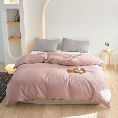 Rosa 100% Pura Longa Capela de Algodão Coberta Cama Set Lençóis