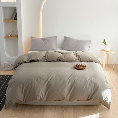 Capa do cobertor de algodão de cor bege Roupas de cama Set de roupas de cama Grande pedido Fornecedor