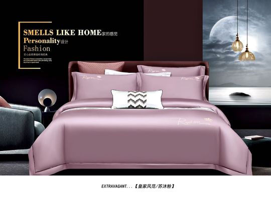 100% algodão egípcio rosa cobertor de colchão cama conjunto de tamanho personalizado