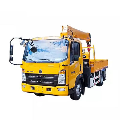 XDEM Alcance e versatilidade aprimorados Howo Brand Dump Truck Guindaste montado com boom telescópico