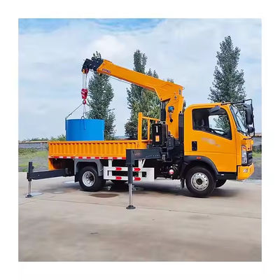 XDEM Alcance e versatilidade aprimorados Howo Brand Dump Truck Guindaste montado com boom telescópico
