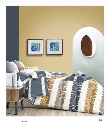 Ins Style Stripe Reactive Print Full Cotton Duvet Cover Beddings (Lanternas para cobertores de algodão)