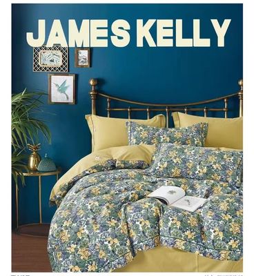 ECO Fabric Pure Cotton Reactive Print Duvet Cover Set de Cama de Vários Tamanhos Personalizado