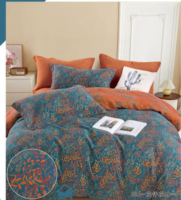 New Design Set de roupa de cama de algodão Cutom tamanho cobertor de cobertor lençol personalizado tamanho