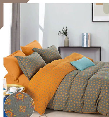 Cama de cama de algodão natural lavado
