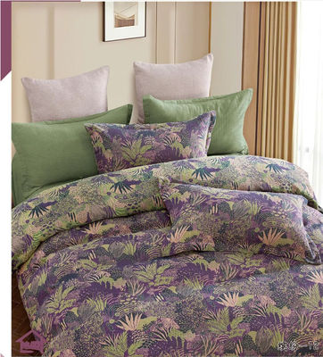 Nova chegada Cor Jacquard Set de roupa de cama de algodão Coberta de edredão Lenço personalizado