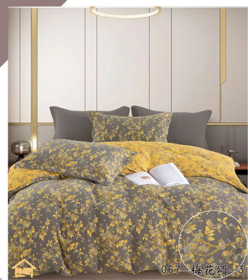 Saúde &amp; Conforto 100% de algodão lavado Jacquard Set de roupa de cama coberta de edredão lençol de cama