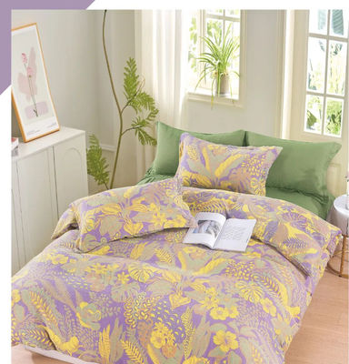 Jacquard Colorido Set de roupa de cama de algodão utensílios domésticos Caixa de almofada Cama de cama lençóis personalizados