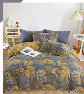 Estilo europeu Jacquard Laminado de cama de algodão macio Caixa de almofada Laminado ajustado Tamanho personalizado