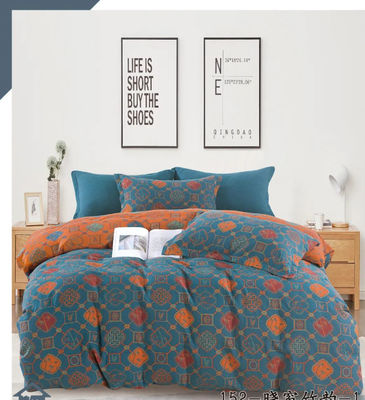 Saúde &amp; Conforto 100% de algodão lavado Jacquard cobertor de cobertor Lenço de cama lenço montado