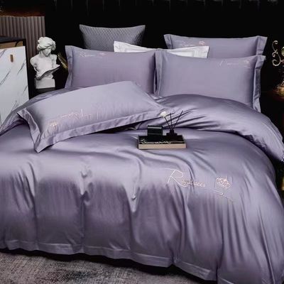 100S Algodão Egípcio Bordado Cobertura de colchão Set de roupa de cama Produto têxtil para o lar Tamanho personalizado