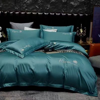 100S Algodão Egípcio Bordado Cobertura de colchão Set de roupa de cama Produto têxtil para o lar Tamanho personalizado