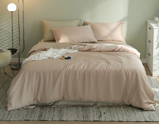 Cores puras 60S Set de roupas de cama de luxo europeu