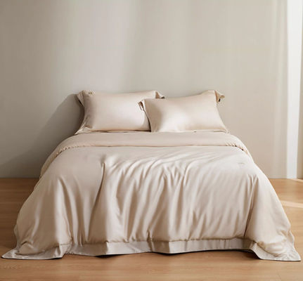 Solid Color 100S Lenzing Tencel Duvet Cover Set de roupa de cama para casa Produto têxtil Dimensões personalizadas
