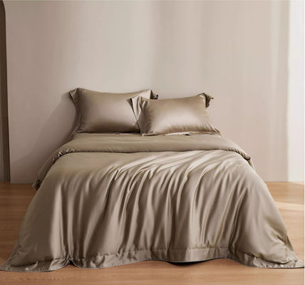 Solid Color 100S Lenzing Tencel Duvet Cover Set de roupa de cama para casa Produto têxtil Dimensões personalizadas