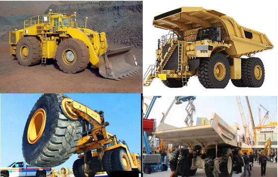 XDEM 260T Pressão hidráulica de pneus para mineração Pneus OTR Caminhões de mineração Pneus 23.5R25 29.5R25 35/65R35 45/68R45