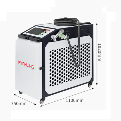 Máquina de limpeza a laser de alta velocidade 1500W 2000W Ar de resfriamento Material inoxidável Metal resina de óleo de remoção de camada de oxidação
