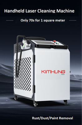 Máquina de limpeza a laser de alta velocidade 1500W 2000W Ar de resfriamento Material inoxidável Metal resina de óleo de remoção de camada de oxidação
