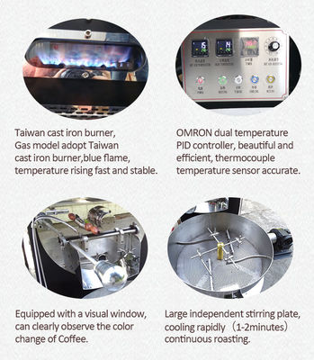 Certificado CE de novo design Torradeira de café automática industrial de 10 kg e 12 kg