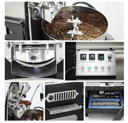 Certificado CE de novo design Torradeira de café automática industrial de 10 kg e 12 kg