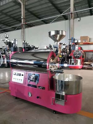 220V 3kg 6kg máquina de torrefação de café dupla parede tambor de aço inoxidável gratuito adicionar medidor de ar / Bluetooth conectar curva de registro artesão