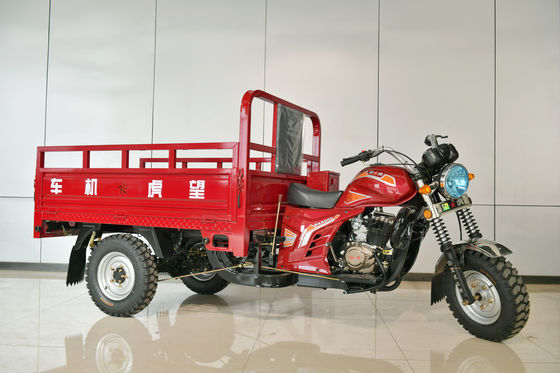 Trator de carga de três rodas caminhão Tuc Tuc aberto com motores de gasolina 300cc motocicleta triciclo motorizado