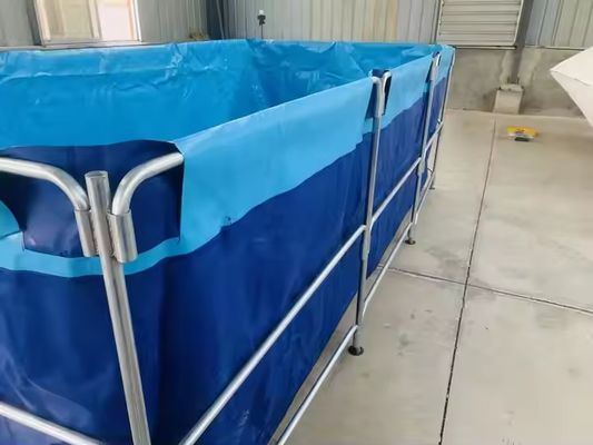 XDEM Agricultura PVC dobrável tanques quadrados lonas de cultura quadrado lago de peixe forma retangular para a fazenda de peixe