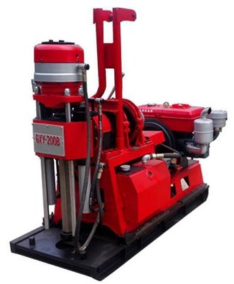 XDEM GXY-200B Estação de perfuração de poços de água portátil 200m Máquina de perfuração hidráulica Equipamento de perfuração do núcleo