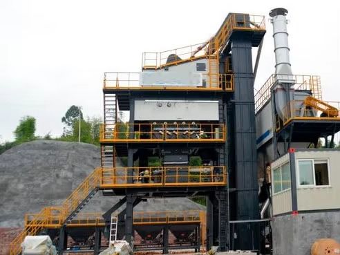 Usina de asfalto móvel de 80t/h, usina de mistura de asfalto chinesa, alta eficiência