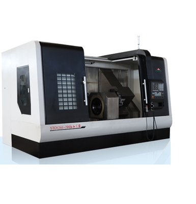 Torno CNC de fuso duplo com motor elétrico de 5,5kW, 380V