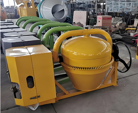 Máquina de mistura de betão portátil a diesel de 350L 14M3/H