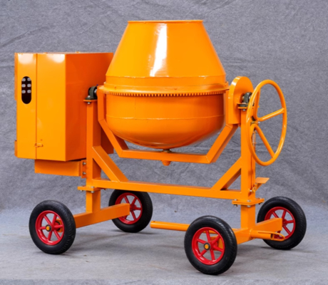 Máquina de mistura de betão portátil a diesel de 350L 14M3/H