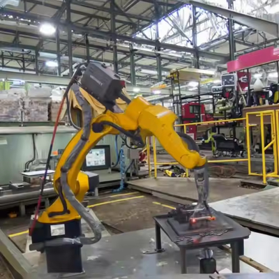 Braço robótico industrial de 6 eixos com 10 kg de carga útil e alcance de 1700 mm, soldagem MIG em aço inoxidável, manipulador robótico de soldagem automático de 6 eixos