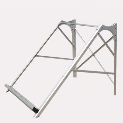 Suporte galvanizado do painel solar da montagem à terra & fechamento seguro anti-roubo, ajuste 300w-20kw módulos fotovoltaicos ao ar livre equipamento de montagem fotovoltaica